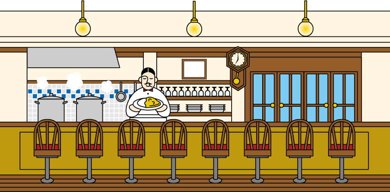 ダルニー店内イラスト